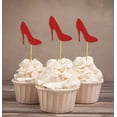 thumbnail image 5 of Darling Souvenir High Heel Bridal Shower Cupcake Toppers Wedding Birthday Party Dessert Decorations - Pack Of 40, 5 of 5