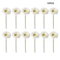 thumbnail image 4 of Toystoory 12 piezas de flores artificiales ramo falso hogar jardín boda rama única al aire libre decorativo negocio autoensamblaje fiesta Flores artificiales Blanco Toystoory HA084367-01, 4 of 6