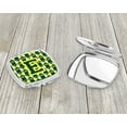 thumbnail image 3 of Letter E Football Green and Yellow Compact Mirror CJ1075-ESCM, 3 of 4