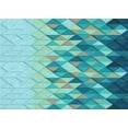 thumbnail image 1 of Ahgly Company Machine Washable Indoor Rectangle Transitional Light Sea Green Area Rugs, 2' x 5', 1 of 7