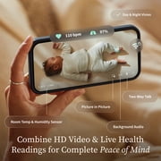 Owlet Dream Duo (Gen 3) Smart Baby Monitor System | Oxygen & Pulse Rate Tracking + 2K HD Video Camera | Health Insights via App - Mint