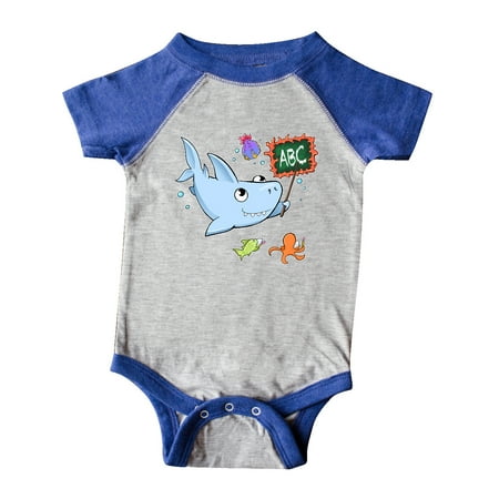 

Inktastic Teacher Shark with School of Fish Gift Baby Boy or Baby Girl Bodysuit