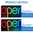 thumbnail image 6 of Zyler - Bar Open Neon Light Salon Open Light Wall Open Sign Light Open Neon Light Shop, 6 of 6
