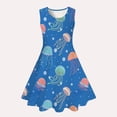 thumbnail image 4 of Asxite Girls 4-13 Years Print Sleeveless Crewneck Graphic red Dress, 4 of 4