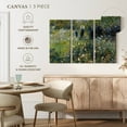 thumbnail image 5 of Elephant Stock Woman With A Parasol In A Garden Wall Art - Horizontal Multi Panel Canvas - Living Room Wall Decor - Nature Multi Panel - Blue And Beige Decor By Pierre Auguste Renoir - 45" x 28", 5 of 8
