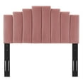 thumbnail image 3 of Noelle Performance Velvet Twin Headboard - Dusty Rose, 3 of 4
