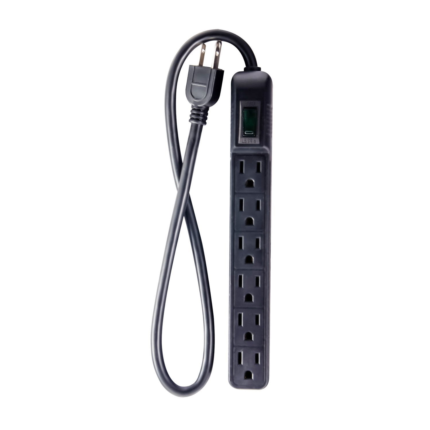 Gogreen Power Gg-16103Ms 6 Outlet Surge Protector W/ 2.5' Cord 