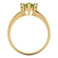 thumbnail image 4 of Solitaire Engagement Ring for Women - 2ct Natural Peridot in 14K Yellow Gold Promise Ring, 4 of 6