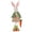 Carrot Girl, variant on STPgoods Rabbit Girl Easter Figurine 11.8" (30 cm) Fabric Easter Decoration Standing Decoration Easter Collectible Figurine Holiday Decor Tabletop Favor Figurine, Orange