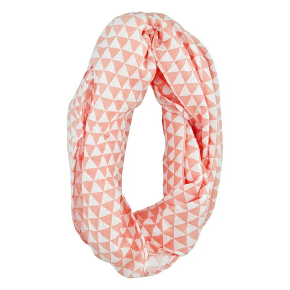 Bacati Muslin Nursing Scarf, Coral Tribal Triangles, 1.0 CT
