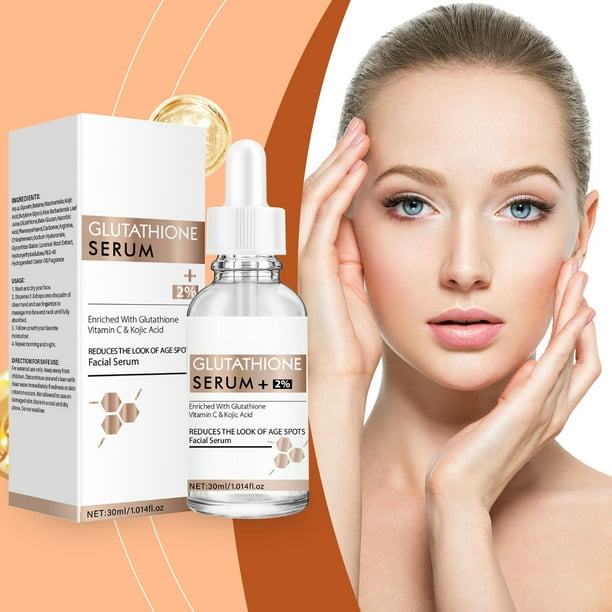 glutathione para la piel Suero de Glutatión 30ml | Suero Hidratante y Aclarante para Piel Seca |  Suero Facial Antiarrugas, Hidratante y Reafirmante | Potenciador de  Elasticidad 24 Horas | Acabado Ligero y No Graso
