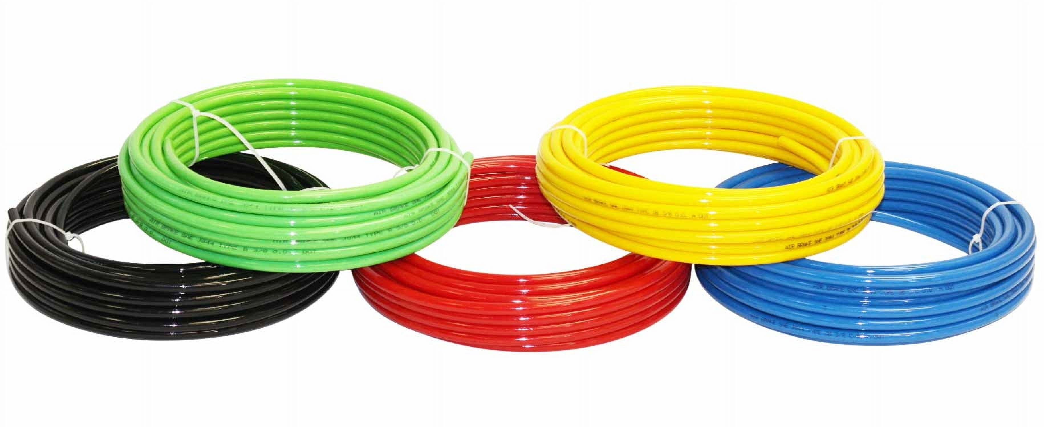 3/8" OD x 50' Red SAE J844 Nylon Air Brake Tubing DOT Approved | Pneumatic Nylon Air Line Hose for Air Brake System