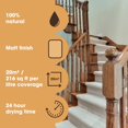 thumbnail image 4 of Furniture Clinic Pure Tung Oil Non-Toxic Food Grade Water Resistant Wood Oil, 17 oz, 4 of 9