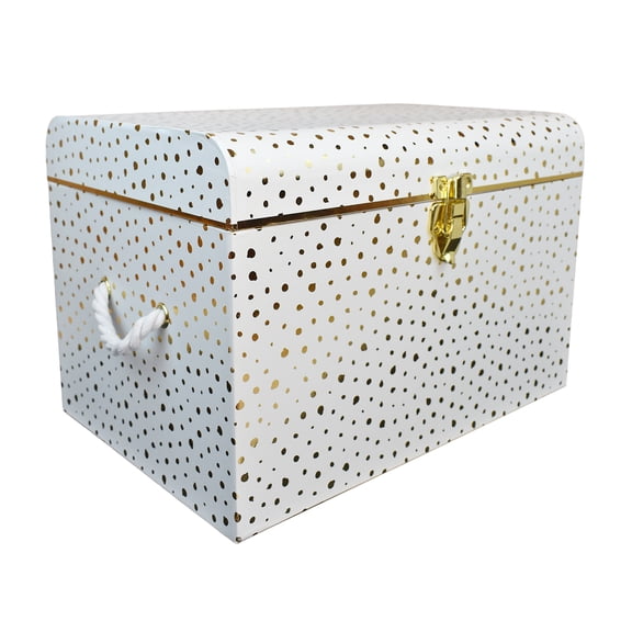 Medium Gold Dots Trunk Box by Ashland  - Spring Home Decor