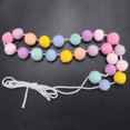 thumbnail image 6 of 12 Pcs Wool Felt Garland Colorful Pom Pom Garland for Mardi Gras Easter Halloween Thanksgiving Christmas Decor C, 6 of 8