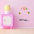 thumbnail image 3 of Holiday Gift Children Bee Happy Cute Animal Wall Decal Decoration Honey Bee's Bee Happy Lettering Vinyl Wall Decor Lasts Years and Easily Removable - Size: 24 in x 34 in, 3 of 3