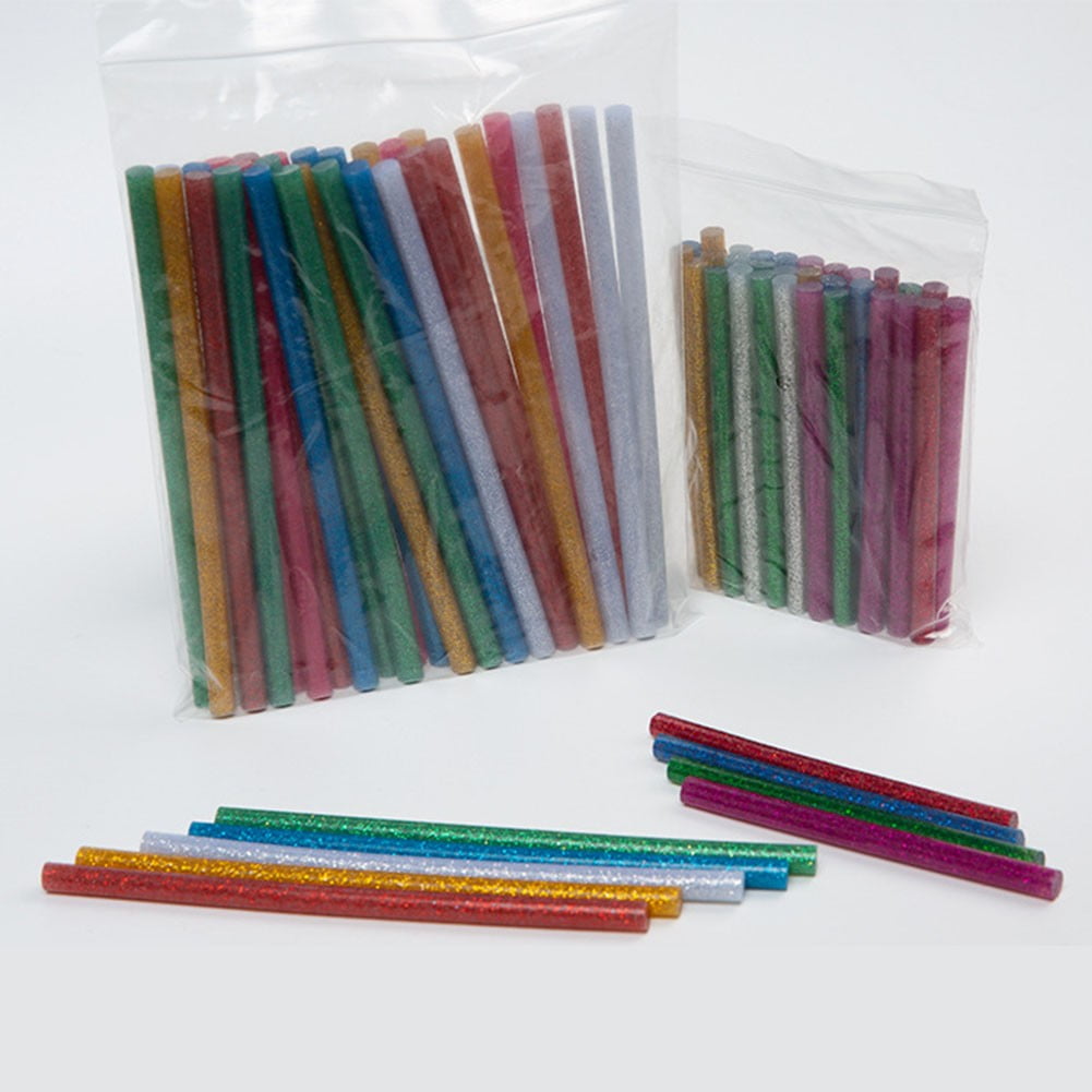 30pcs 7x100mm Mix Color Glitter Glue Sticks For Adhesive Gun - DIY Arts &  Crafts