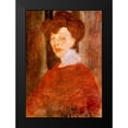 thumbnail image 2 of Modigliani, Amedeo 18x24 Black Modern Framed Museum Art Print Titled - Portrait of a Woman 1907, 2 of 5