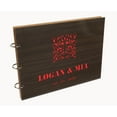 thumbnail image 7 of Darling Souvenir Personalized Engraved Laser Cut Wedding Guest Book Wooden Cover Sign-in Book Registry Guestbook Scrapbook-J7, 7 of 7