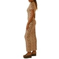 thumbnail image 4 of Biekopu Women Short Sleeve Dress Elegant Print Round Neck Summer Party Bodycon Dress Beach Holiday Streetwear, 4 of 6