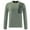 Green, variant on Men‘s Long Sleeve Casual Shirt, Soft Pullover Top with Zippered Chest Pocket, Lightweight Outdoor Daily Wear Blouse for Men
