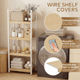 thumbnail image 7 of 6-Pack 24x16" Wire Rack Covers – Imitation Wood, Easy Install for Pantry, Kitchen & Closet(Natural Wood), 7 of 7