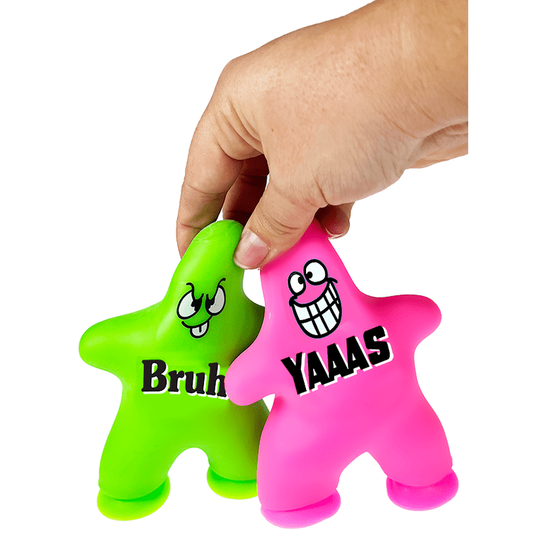 Ja-Ru Suction Cup Squish Dude assorted colors and sayings, child