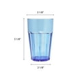 thumbnail image 2 of Excellante Diamond 12 oz polycarbonate tumbler, blue, comes in dozen, 2 of 2
