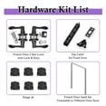 thumbnail image 4 of 72" x 80" (2 Sets of 36") 15-Lite Clear Glass French Doors Interior White Primed Solid Core Pantry Door With Jamb / Handles, 4 of 9