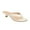 Ivory White, variant on XYD Women Open Round Toe Flip Flops Slip on Low Kitten Heels Mules Casual Dress Summer Beach Thong Sandals Size 7 Leopard