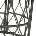 thumbnail image 6 of GDF Studio Colmar Outdoor Wicker Coffee Table, Faux Rattan and Iron, Gray, 6 of 9