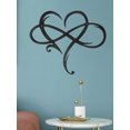 thumbnail image 4 of Infinity Heart Wall Decor Unique Infinity Heart Shaped Wall Sign Romántico Para Exterior Interior Home Wedding Wall Decoration,Black Muyoka Hogar, 4 of 7