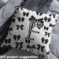 thumbnail image 2 of Castle Fairy Teens Alphabet Bowknot F Fabric by the Yard 10 Yards,Black White Room Decor Fabric by the Yard,Cheetah Print Fabric for Sewing,Microfiber Bedroom Decor, 2 of 6