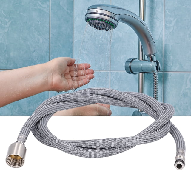 G1/2 1.5m Pull Out Faucet Shower Hose Nylon Braid PVC Flexible Faucet Hose Replacement For Kitchen Bathroom