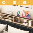 thumbnail image 2 of Dextrus Luxurious King Size Platform Bed Frame with Charging Station, No Need for Box Spring, 2 of 5