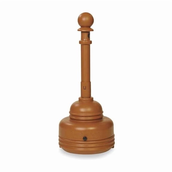 Eagle Mfg Cigarette Receptacle,1-1/4 gal.,Brown 1206BROWN