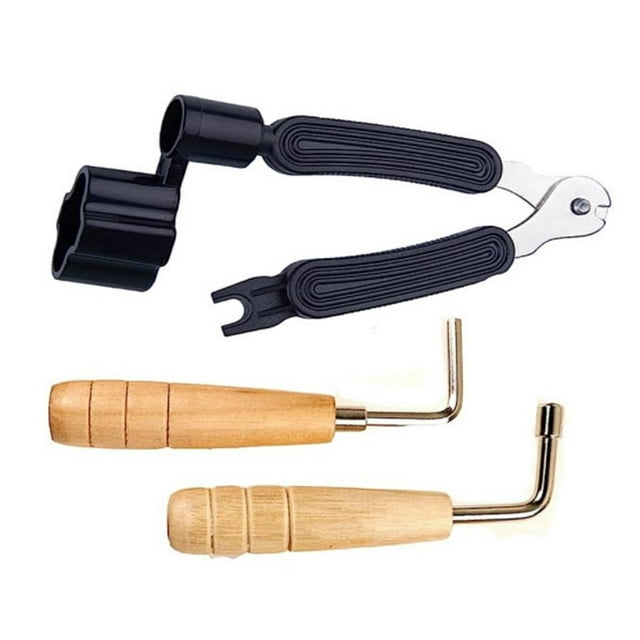 lionlar Guitar Repair Maintenance Tool Kits, Wooden String Tuning Wrench, Multi-Function A