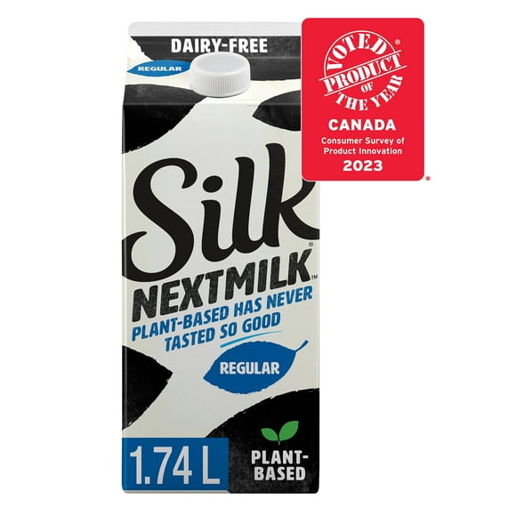 Silk NextMilk, Plant Based Dairy Free Milk, Regular, 1.74L Dairy like Milk