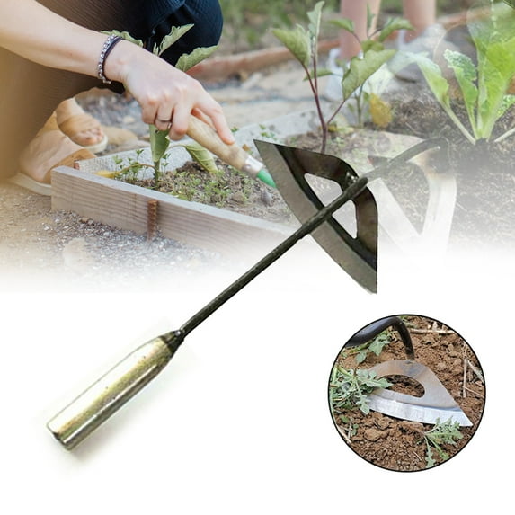 All-Steel Hardened Hollow Hoe - Garden Hoes For Weeding Long Handle, Garden Weeding Tools, Easy Weeding And Soil Loosening, Hoe Garden Tool, Durable And Effectable Hand Tools