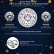 thumbnail image 4 of Collar SIGALIT Halo Moissanite de plata de ley S925, 4 of 7