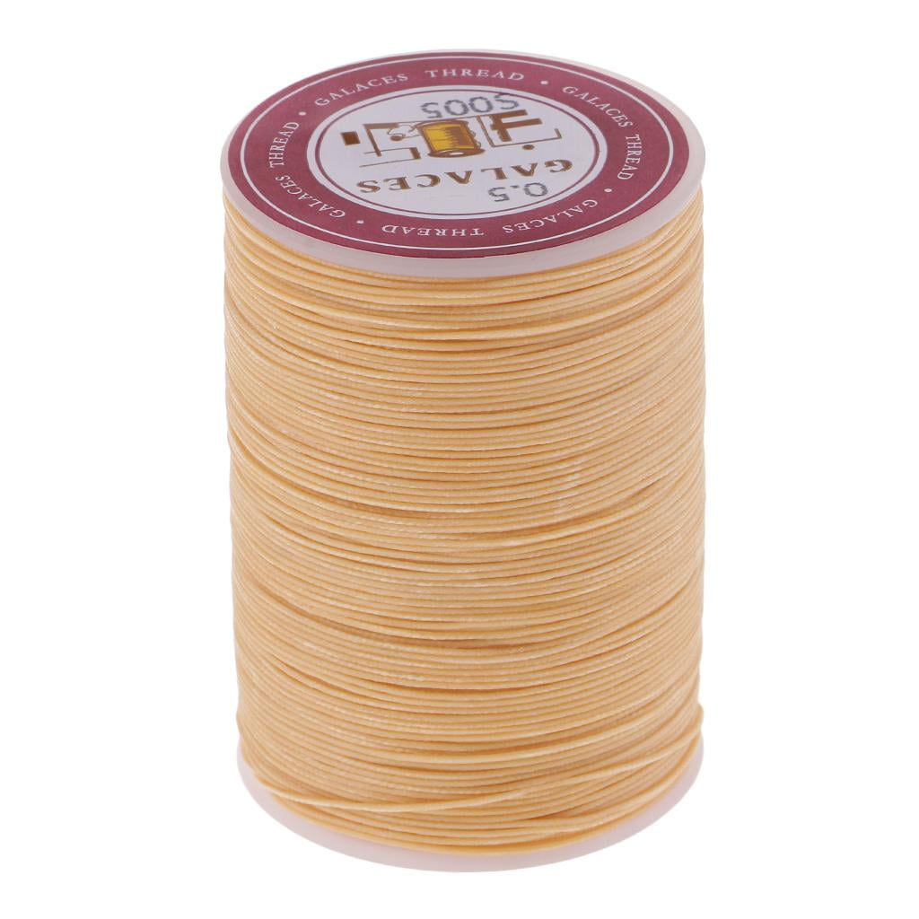 HILABEE 5X Leather/CANVAS Sewing Waxed Thread 0.5mm For LeatherCraft DIY, Heavy Duty Material, Shoes, Purses, Luggage, Tents, Backpacks, Sleeping Bags Repair