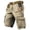 Khaki, variant on Distressed Wash Cargo Shorts with Multiple Pockets and Relaxed Fit, Awesome For Weekend Errands Backyard Projects Or Casual Outings Army Green L