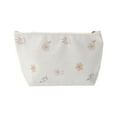 thumbnail image 1 of Bolsas de Maquillaje Duraderas de 1 Pc con Estampado Único Blanco Caqui Claro Poliéster, 1 of 1