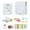White, variant on Jesscasday 7 in 1 Mini Camera Bag Case- for Mini12 Instant Photo Cameras Frames Portable