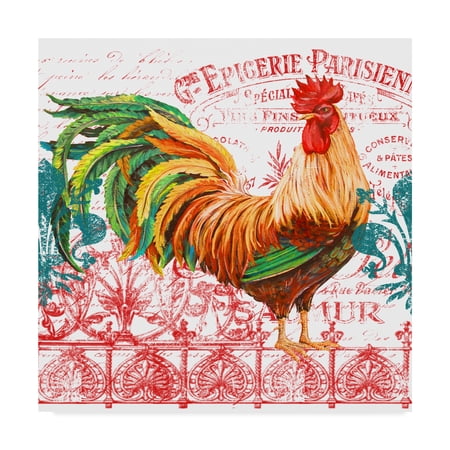 Trademark Fine Art 'Le Coq Rooster 4' Canvas Art by Jean Plout