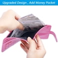 thumbnail image 4 of Funda de piel Airtag para pasaporte, con bloqueo RFID, artículos esenciales de viaje, accesorios de equipaje imprescindibles para viajar (118 #Pink), 4 of 9