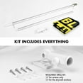 thumbnail image 2 of G128 Combo Pack: 6 Feet Tangle Free Spinning Flagpole (Silver) Black Lives Matter (Black/Yellow) Flag 3x5 ft Printed 150D Brass Grommets (Flag Included) Aluminum Flag Pole, 2 of 8