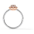 thumbnail image 5 of 1 carat Round Brilliant Cut Moissanite Engagement Ring Simulant Promise Ring, 5 of 5