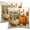 Colorful Pumpkin, variant on Fall Pumpkin Throw Pillow Covers 16x16 Inch Set of 2 Autumn Leaves Couch Pillow Cases Soft Square Couch Sofa Pillows for Living Room Patio
