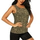 thumbnail image 2 of Fotbe Leopard2 Blusas Sin Mangas para Mujer – Estilo Casual, Corte Suelto, Slim-Fit, Cuello Redondo Deportivo, Tops de Verano para Gimnasio y Yoga-Small, 2 of 7